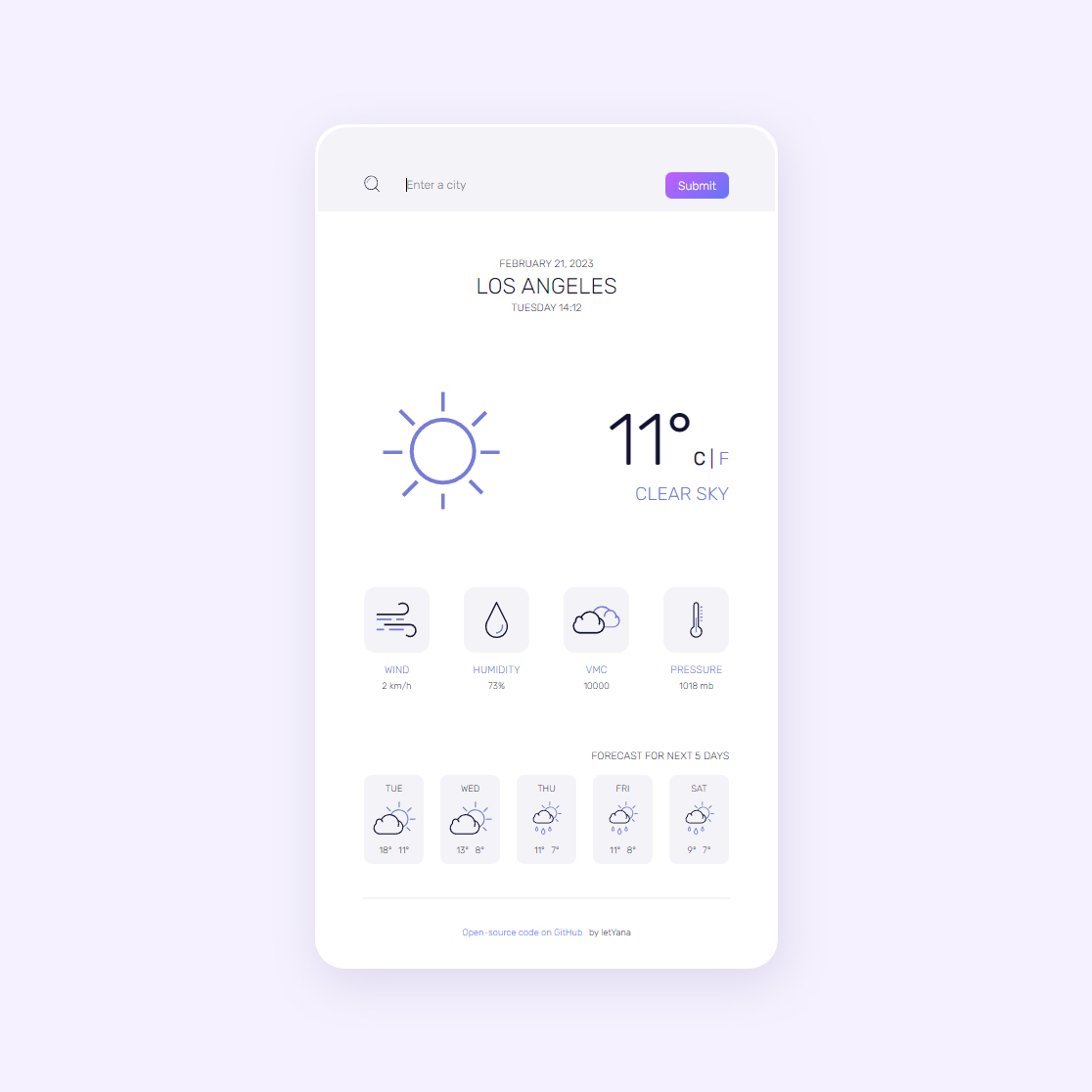 Weather app